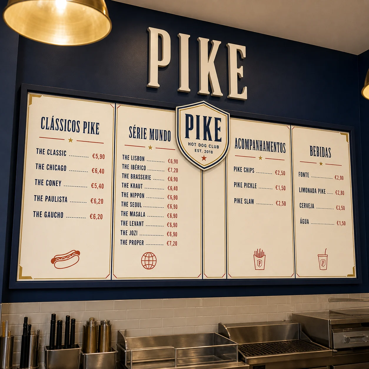 Menu board PIKE